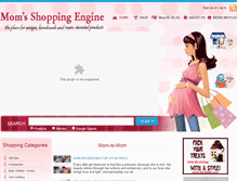 Tablet Screenshot of momsshoppingengine.com